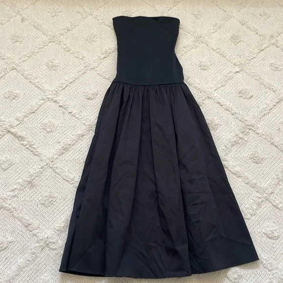 black strapless floor length dress Lei Strapless Black Maxi Dress - US 2